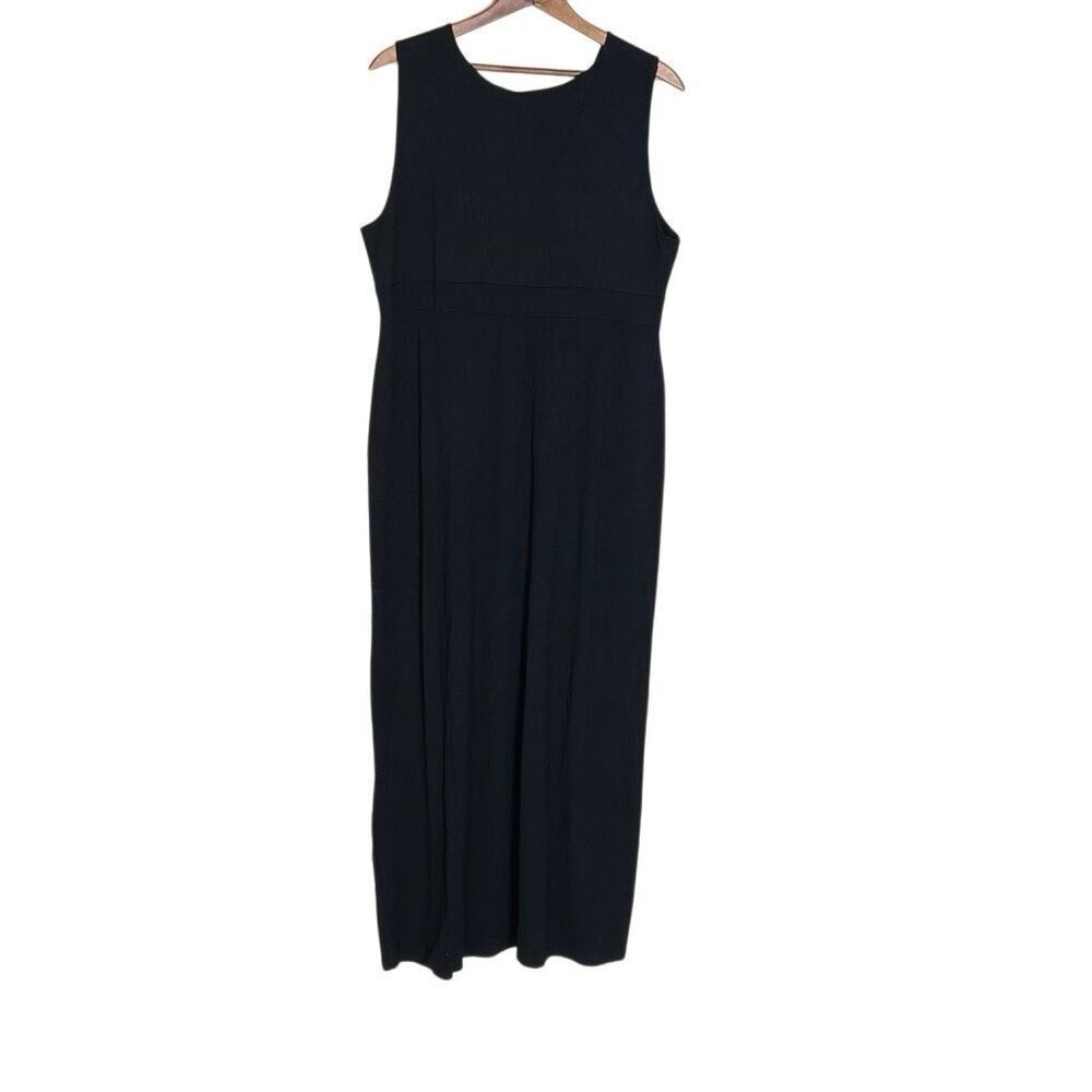 Chico's Black Sleeveless V-Neck Knot-front Maxi Dress - Picture 8 of 8